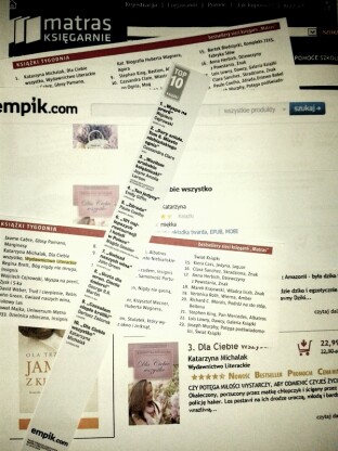 "Dla Ciebie wszystko" na listach bestsellerów