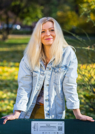 Ławeczka literacka Gai Grzegorzewskiej