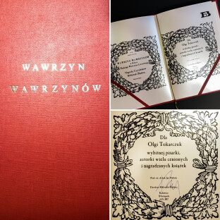 Olga Tokarczuk z Wawrzynem Wawrzynów