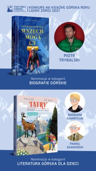 „Tatry” i „Wszechmogący” z szansą na tytuł Książki Górskiej Roku 2021!