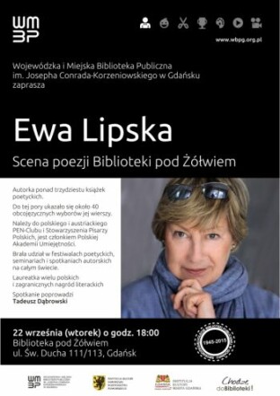 Ewa Lipska w Gdańsku